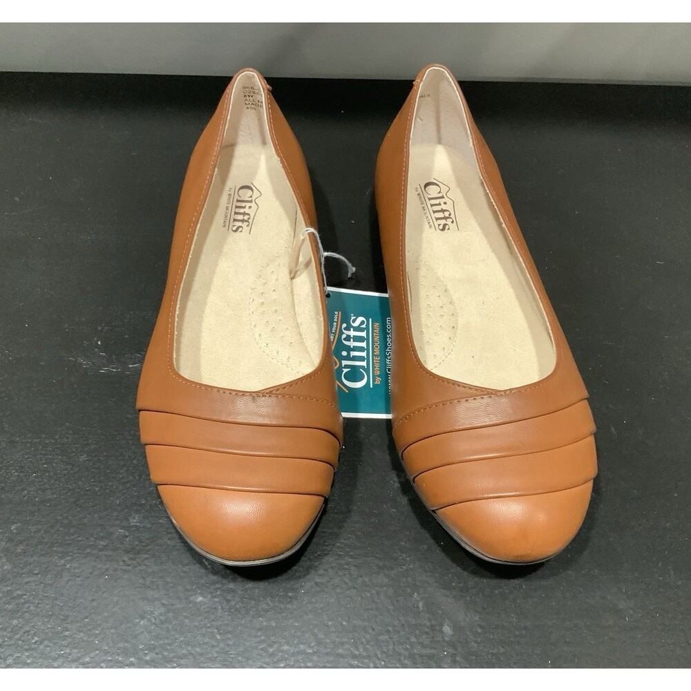 CLIFFS BY WHITE MOUNTAIN Women's Clara Ballet Flat Size 8W